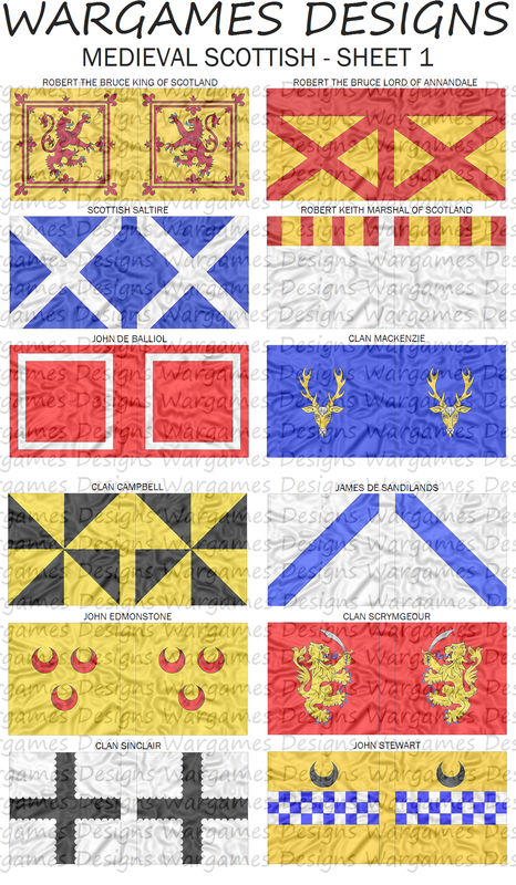 FOG Baroque Pike & Shotte Impetus Sheet 4 10mm Medieval Scots Flags DBR 